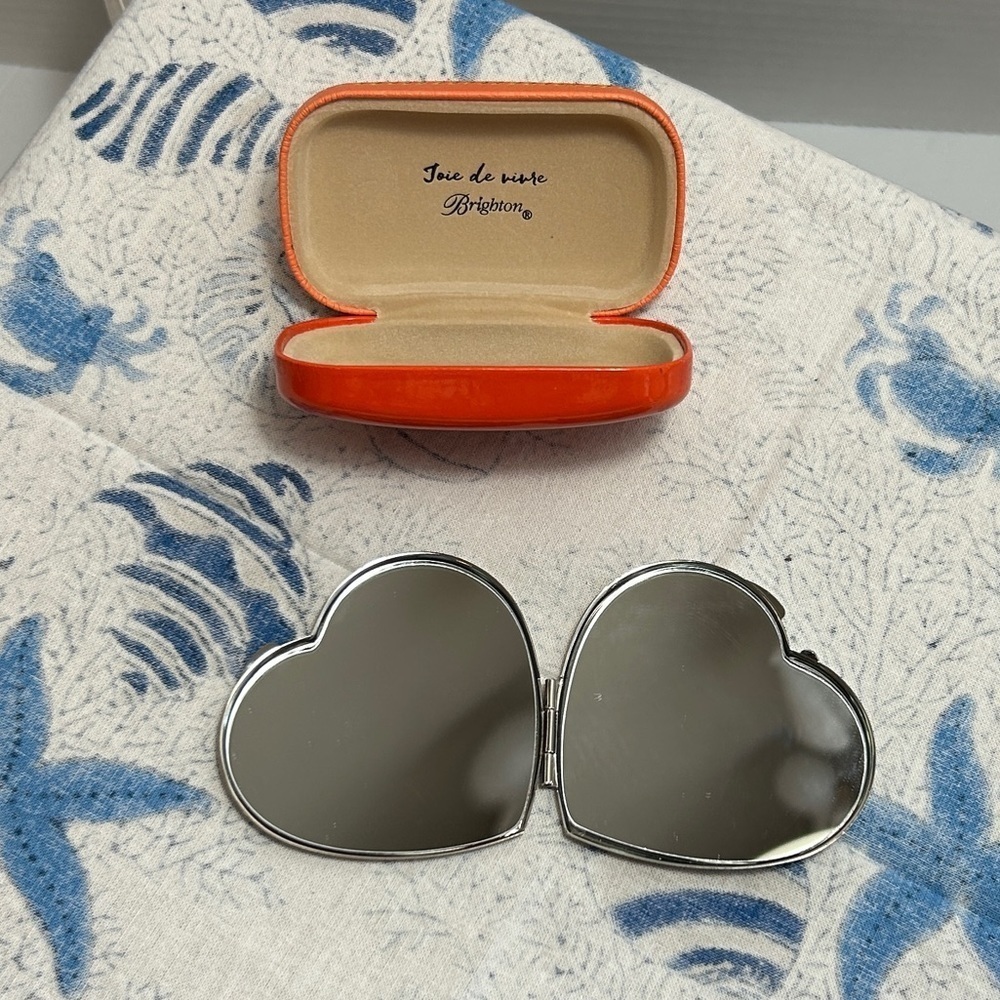 Brighton FRENCH GARDEN Mini Box & LOVE Compact Mirror Lot of 2 - Picture 5 of 11